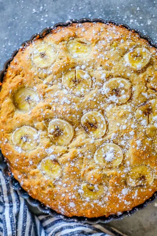 Bolo de banana com aveia de receitas